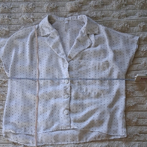DNA Couture White Short Sleeve Button Down Shirt - Picture 3 of 6